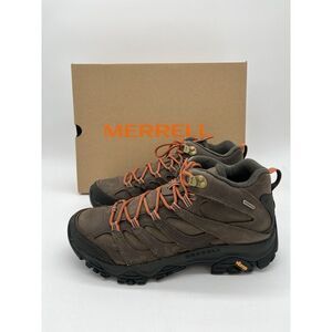 Merrell Men's Moab 3 Prime Mid Waterproof Hiking Boots Canteen New